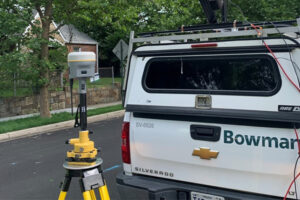 Bowman survey team truck