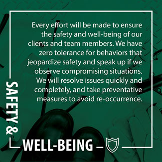 Bowman Safety and Well-being Values