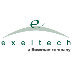 Exeltech, a Bowman company logo