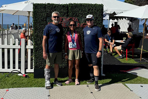 Bowman participates in the CAF marathon